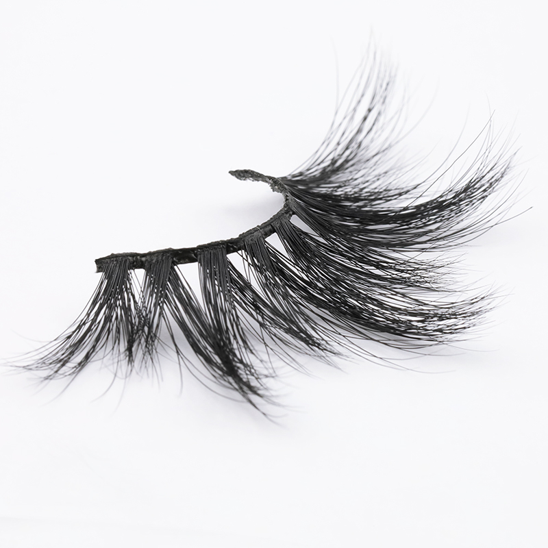 Private Box for 100% Real Mink Fur 25mm Strip Lashes Attractive and Dramactic in the US 25mm Eyelashes YY120